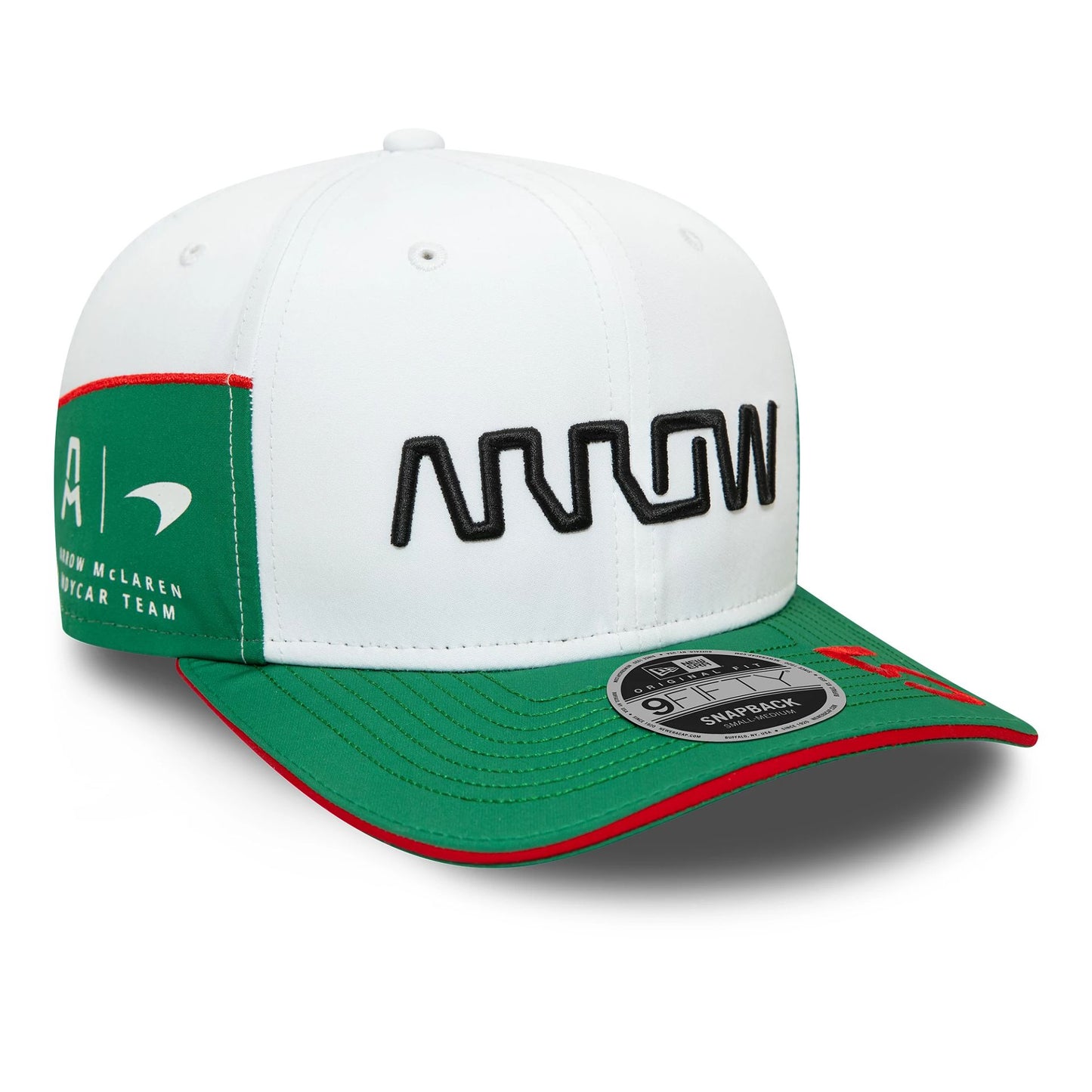 This is a McLaren Racing Arrow Indycar Patricio O'Ward White 9FIFTY Original Fit Snapback Cap 2