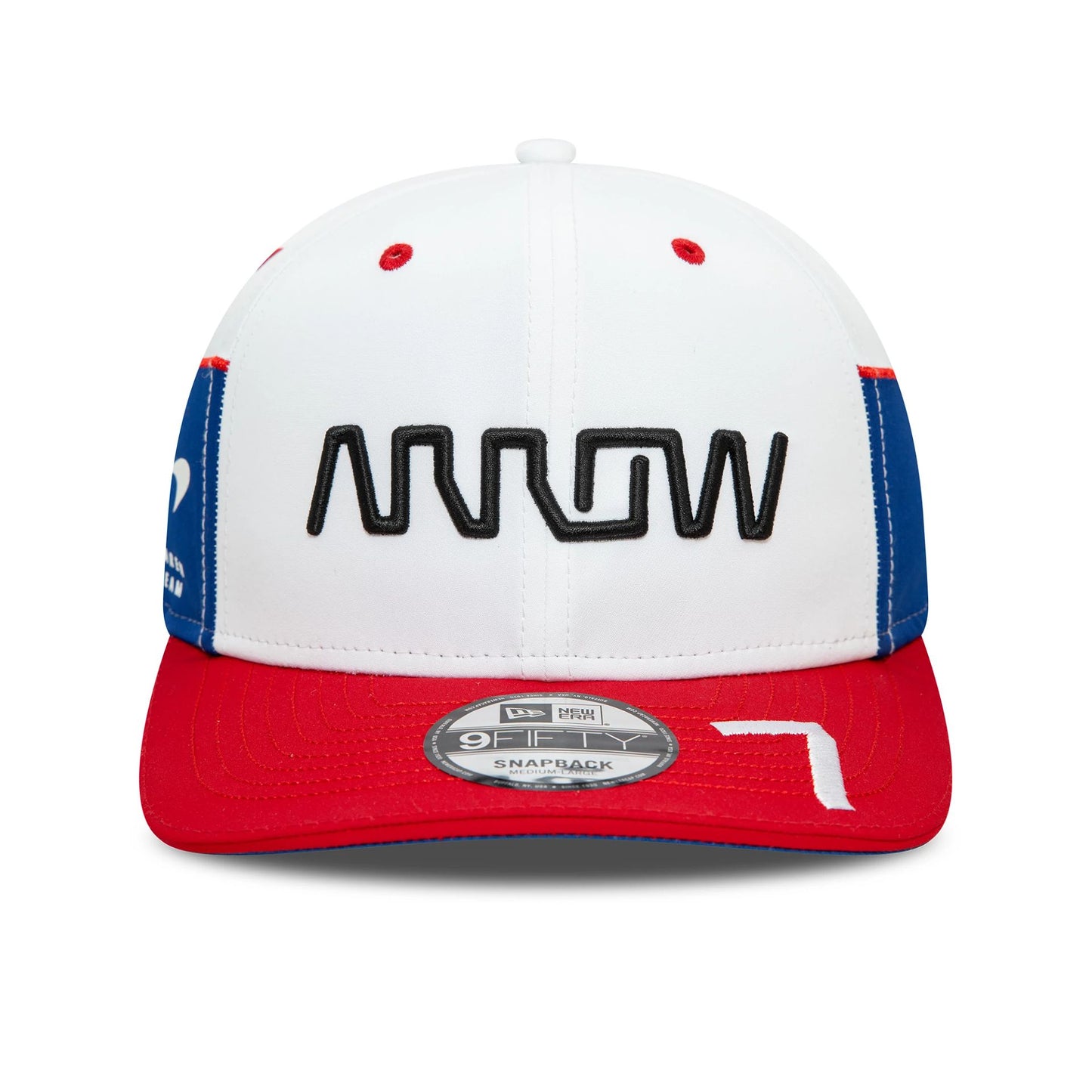 This is a McLaren Racing Arrow Indycar Alexander Rossi White 9FIFTY Snapback Cap 3