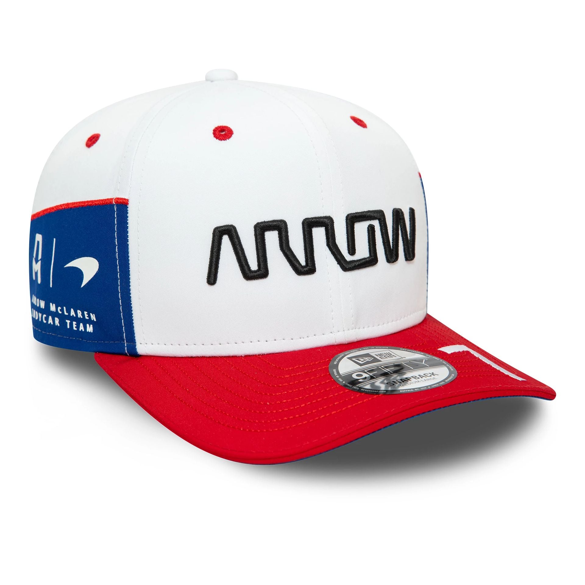 This is a McLaren Racing Arrow Indycar Alexander Rossi White 9FIFTY Snapback Cap 2