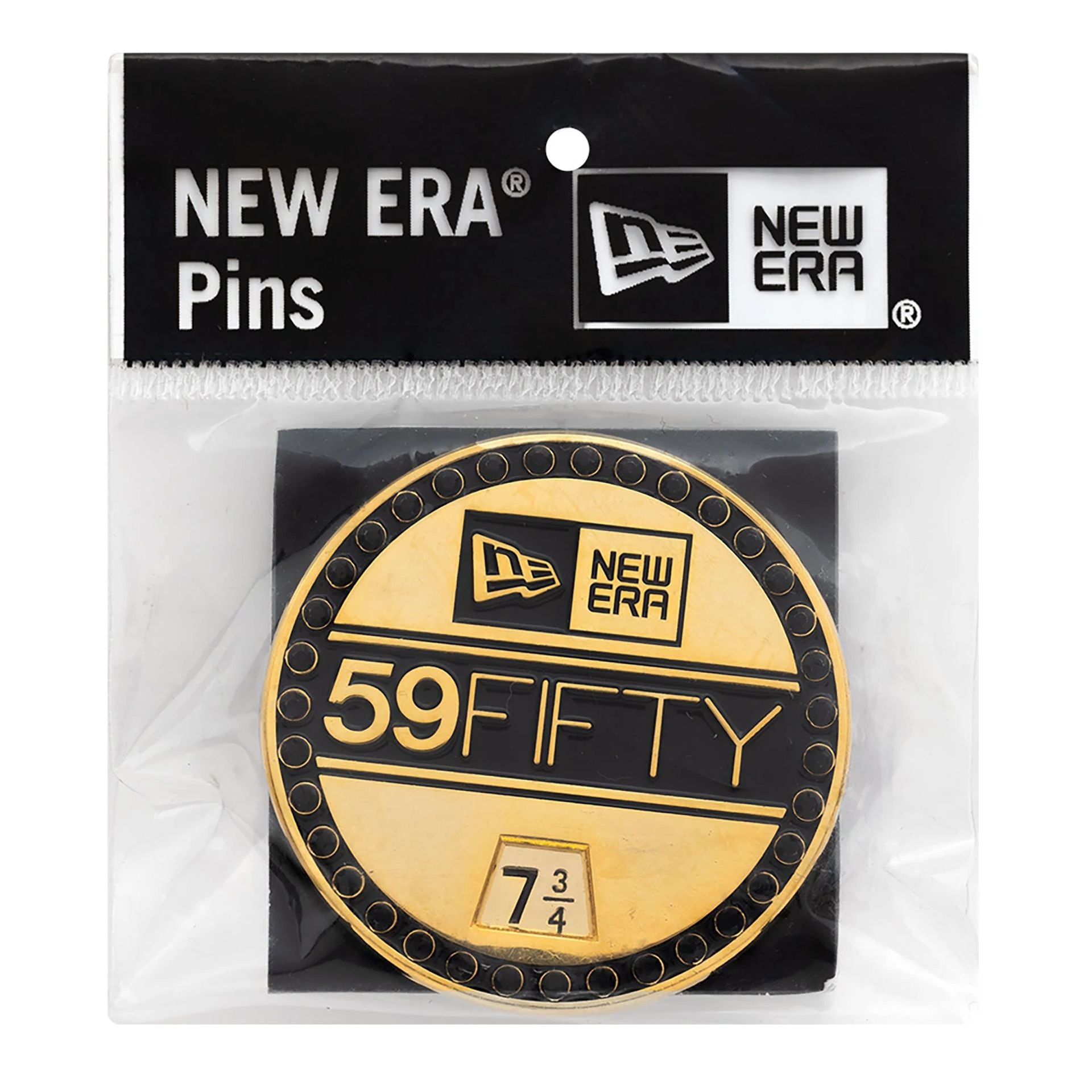 This is a New Era Visor Sticker 59FIFTY Day Black Pin Badge 3