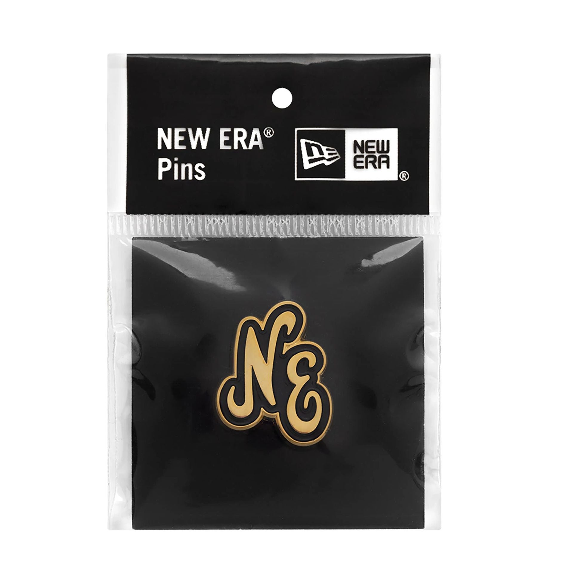 This is a New Era Heritage Connect Logo 59FIFTY Day Black Pin Badge 3