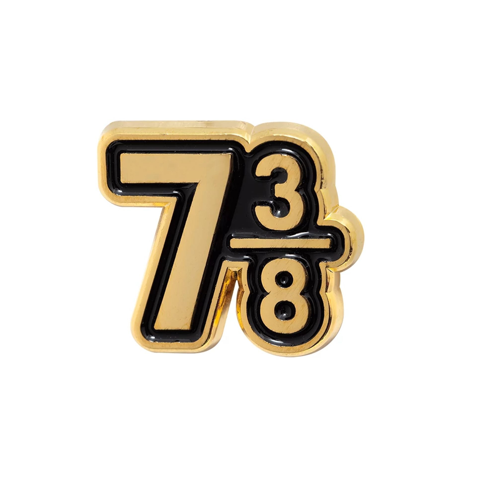 This is a New Era 7 3/8 59FIFTY Day Black Pin Badge 1