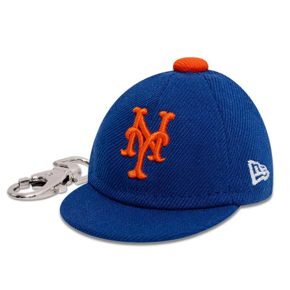 This is a New York Mets MLB Mini Cap Blue Key Chain 3