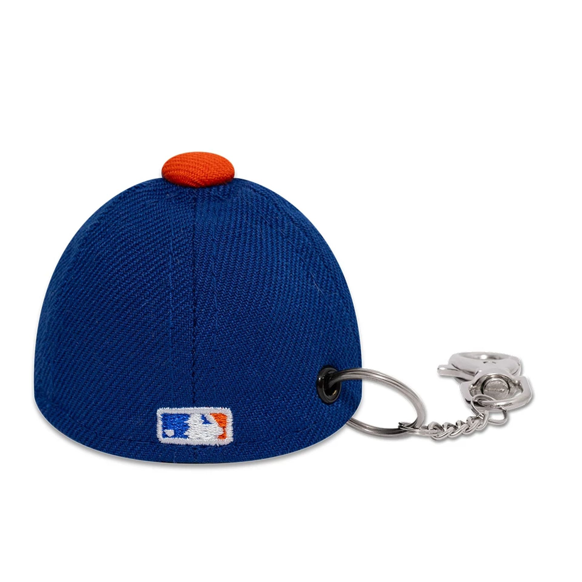 This is a New York Mets MLB Mini Cap Blue Key Chain 4