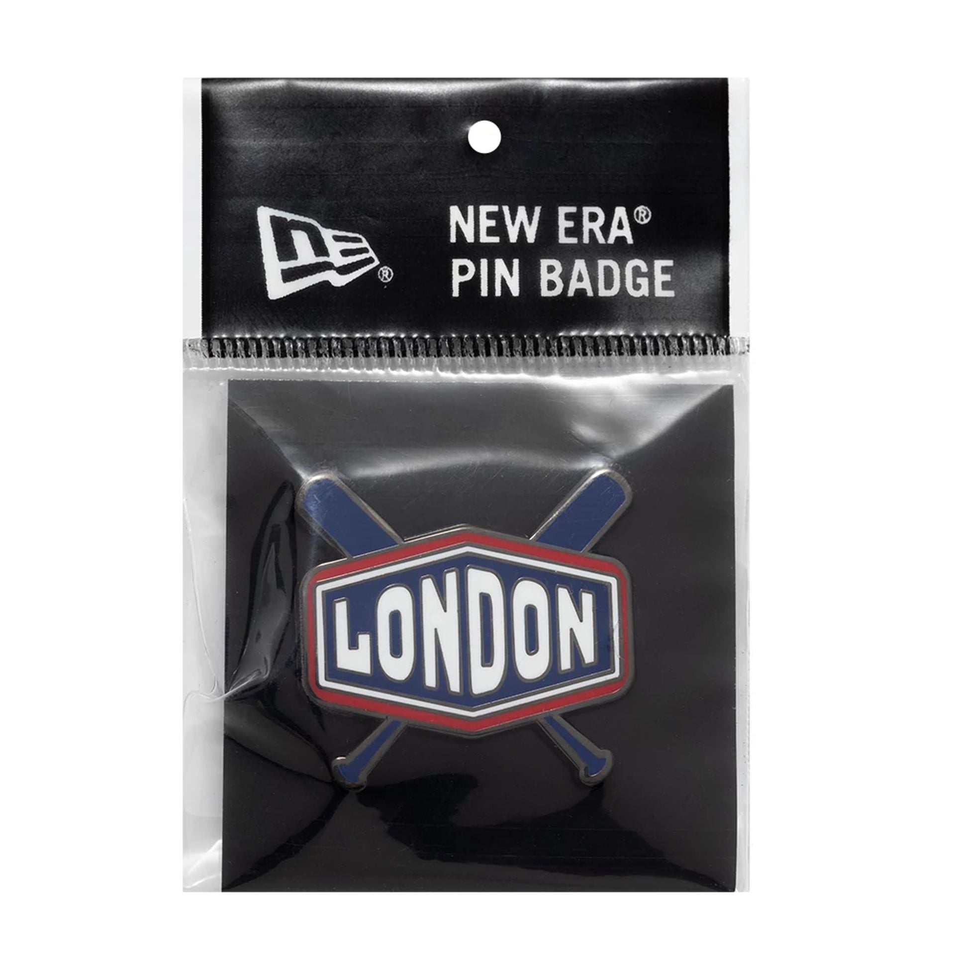 This is a New Era London Bats Blue Pin Badge 3