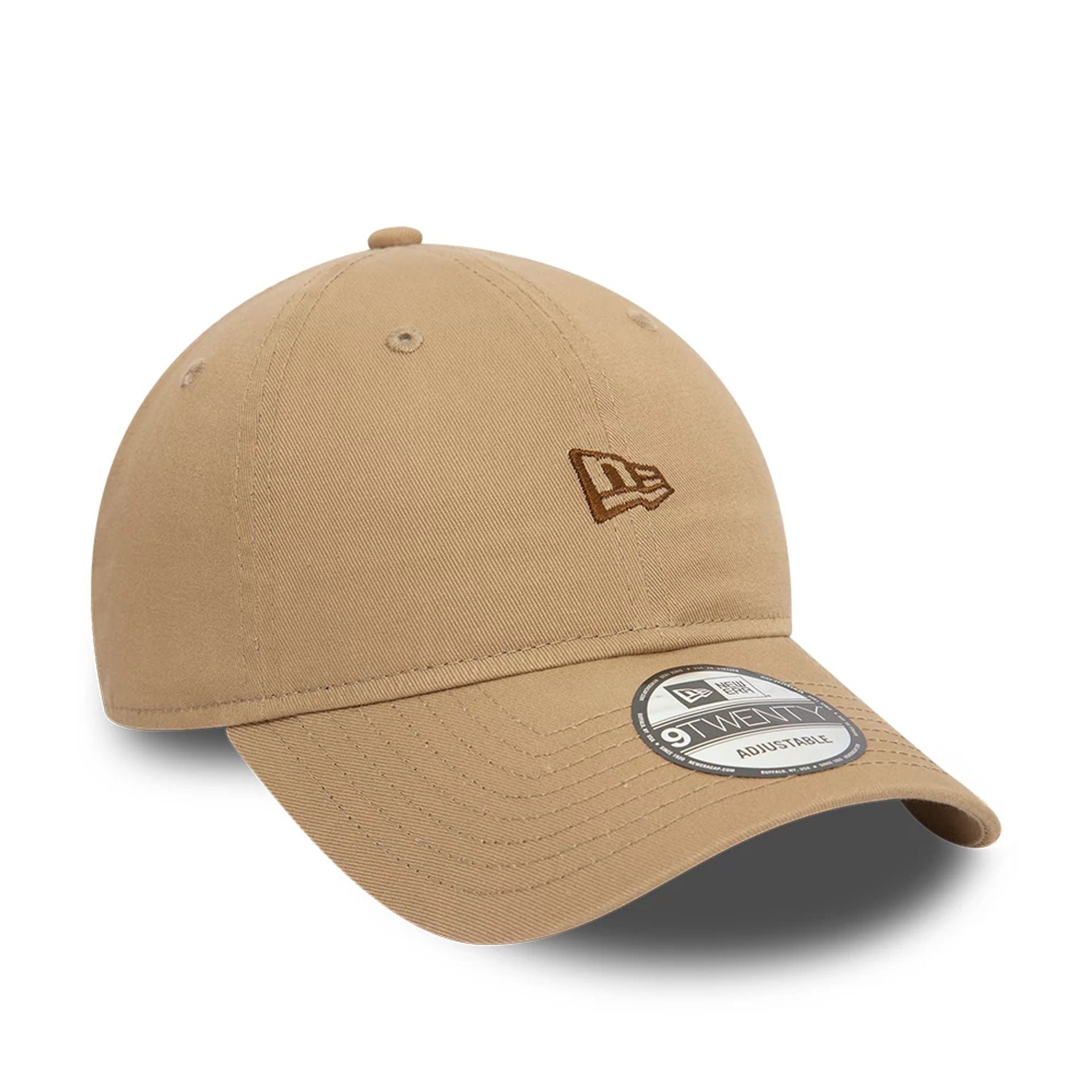 This is a New Era Pastel Washed Light Brown 9TWENTY Adjustable Cap 1