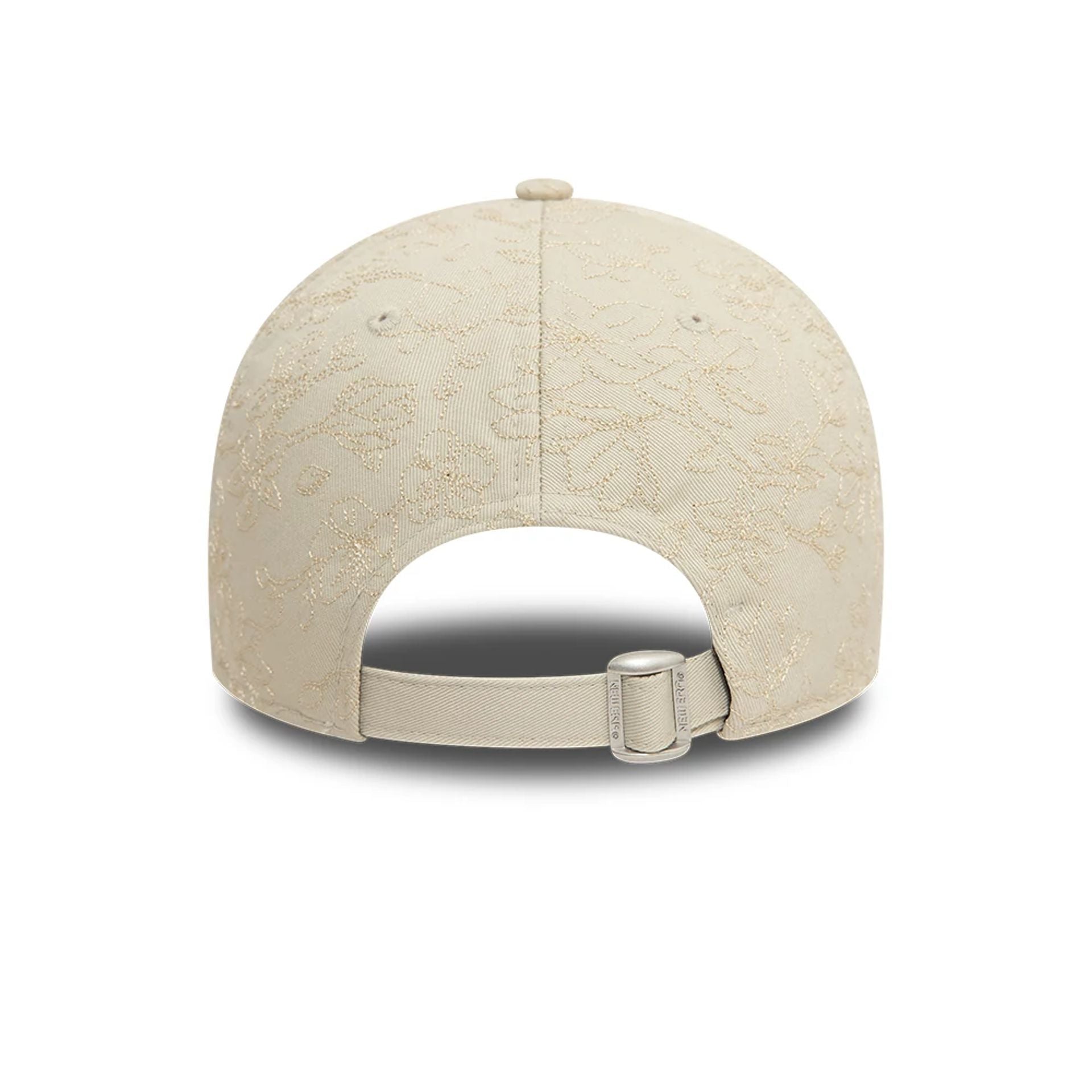 This is a New Era Cherry Blossom Love Light Beige 9FORTY Adjustable Cap 3