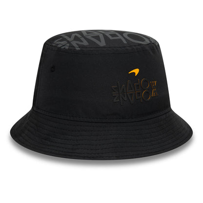 This is a McLaren Racing McLaren Shadow Black Bucket Hat 3