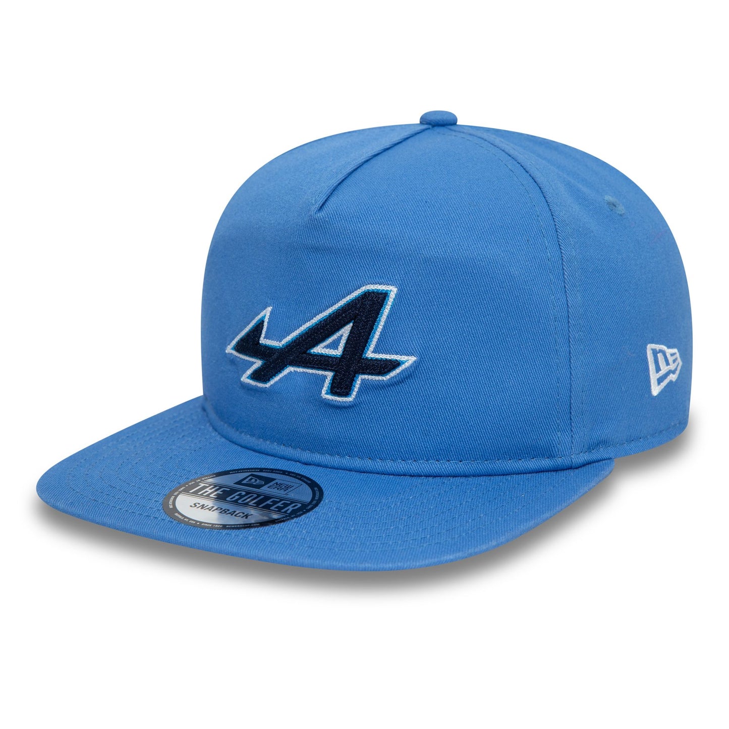 This is a Alpine Racing Chain Stitch Blue Golfer Cap 5