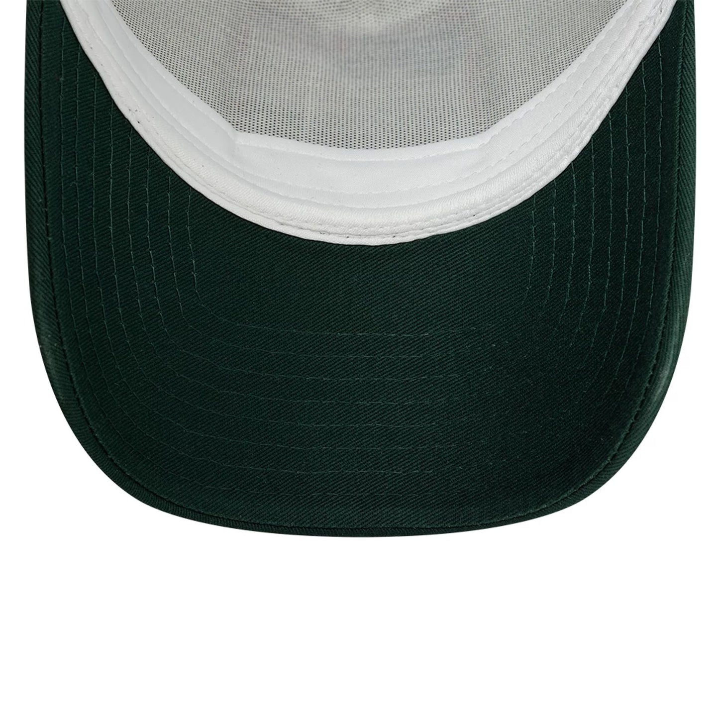 This is a New Era Patch Dark Green 9FORTY A-Frame Trucker Adjustable Cap 2