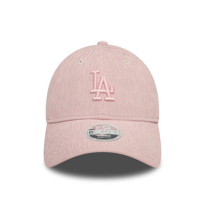 This is a LA Dodgers Womens Ruching Pastel Pink 9FORTY Adjustable Cap 2