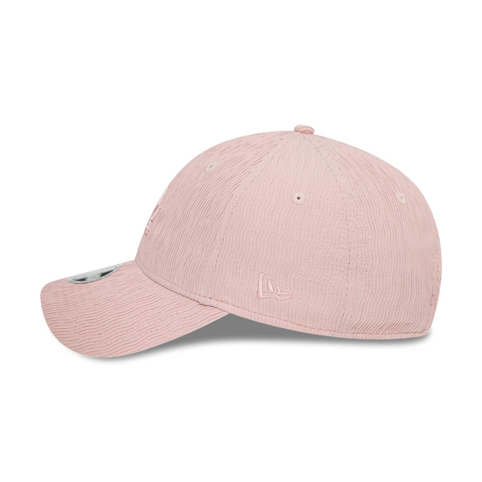 This is a LA Dodgers Womens Ruching Pastel Pink 9FORTY Adjustable Cap 6