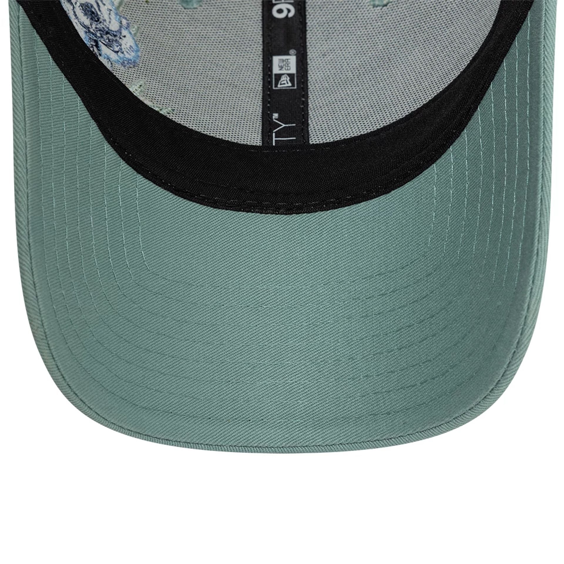 This is a New Era Floral Pastel Blue 9FORTY Adjustable Cap 5