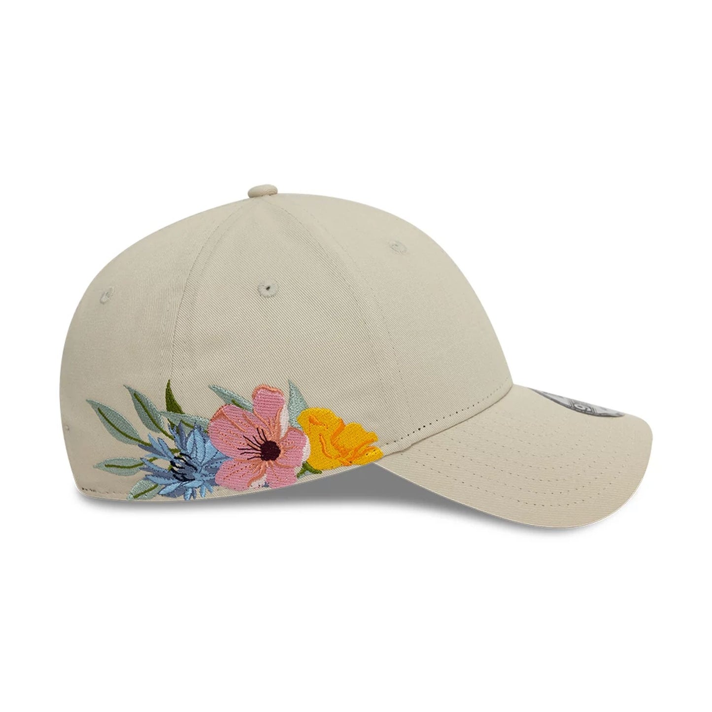 This is a New Era Floral Light Beige 9FORTY Adjustable Cap 7