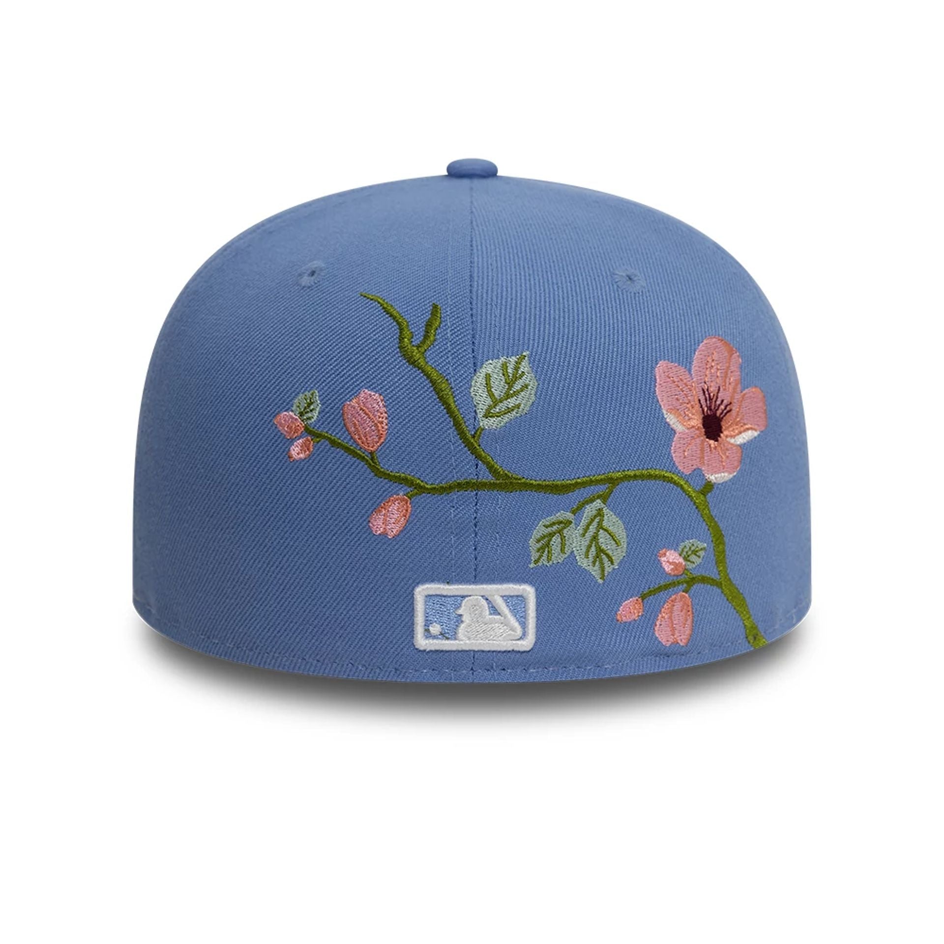 This is a LA Dodgers MLB Floral Blue 59FIFTY Fitted Cap 2