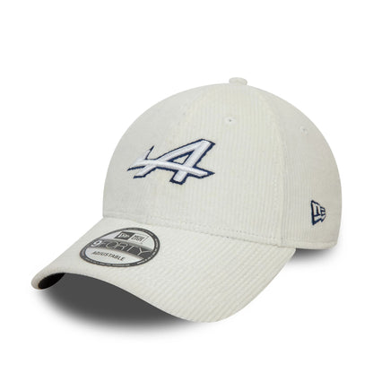 This is a Alpine Racing A290 Beta Cord White 9FORTY Adjustable Cap 1