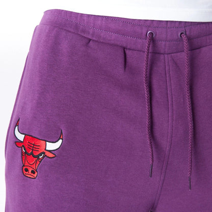 The Male model is wearing Chicago Bulls League Essential Dark Purple Track Joggers  2