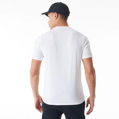 The Male model is wearing New York Yankees MLB Graphic White T-Shirt 5