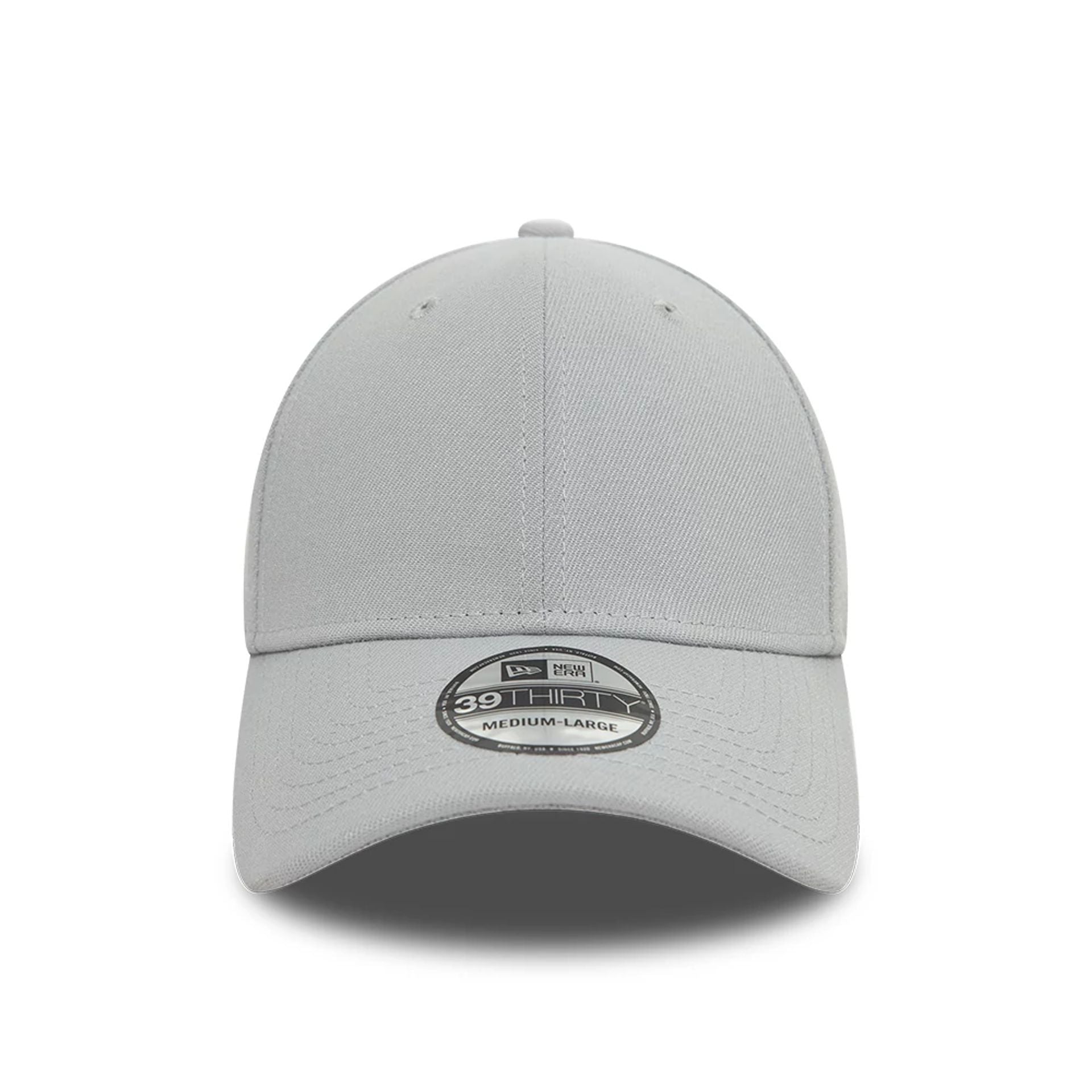 This is a New Era Flagged Essential Grey 39THIRTY Stretch Fit Cap 2