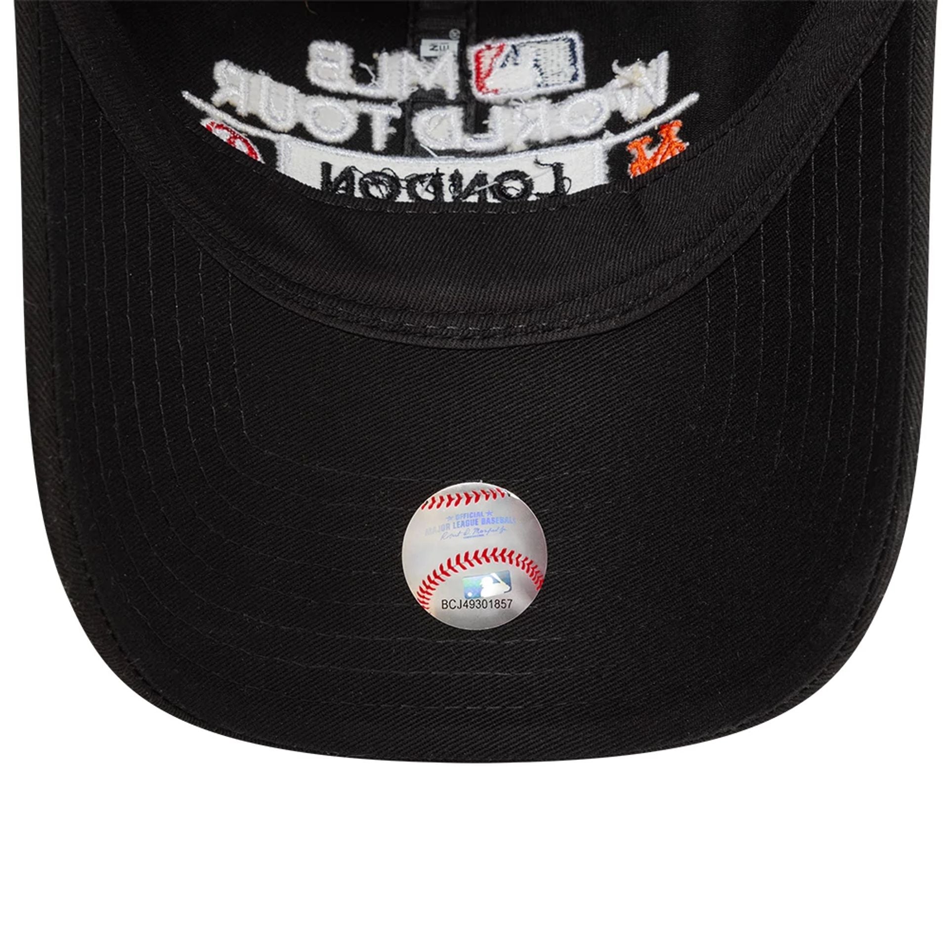 This is a Dueling MLB London Series 2024 Black 9TWENTY Adjustable Cap 2