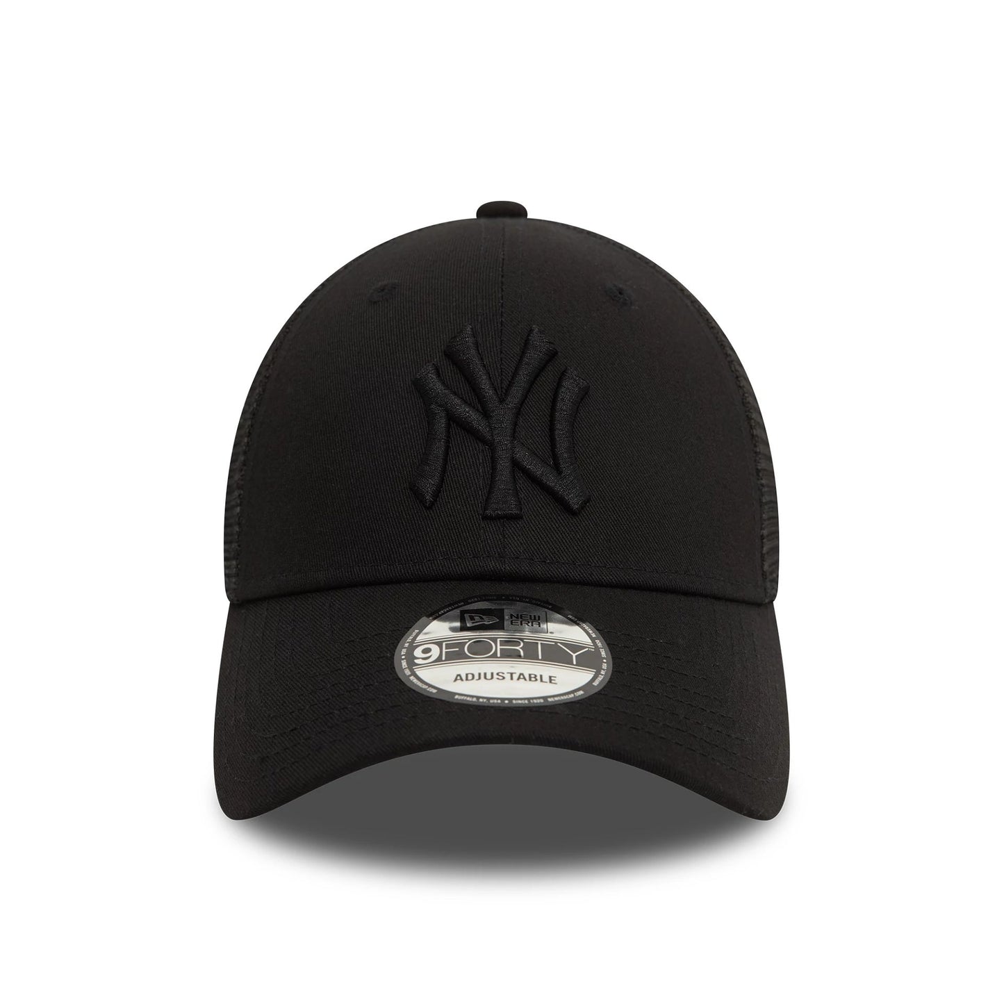 This is a New York Yankees Home Field Black 9FORTY A-Frame Trucker Adjustable Cap 4