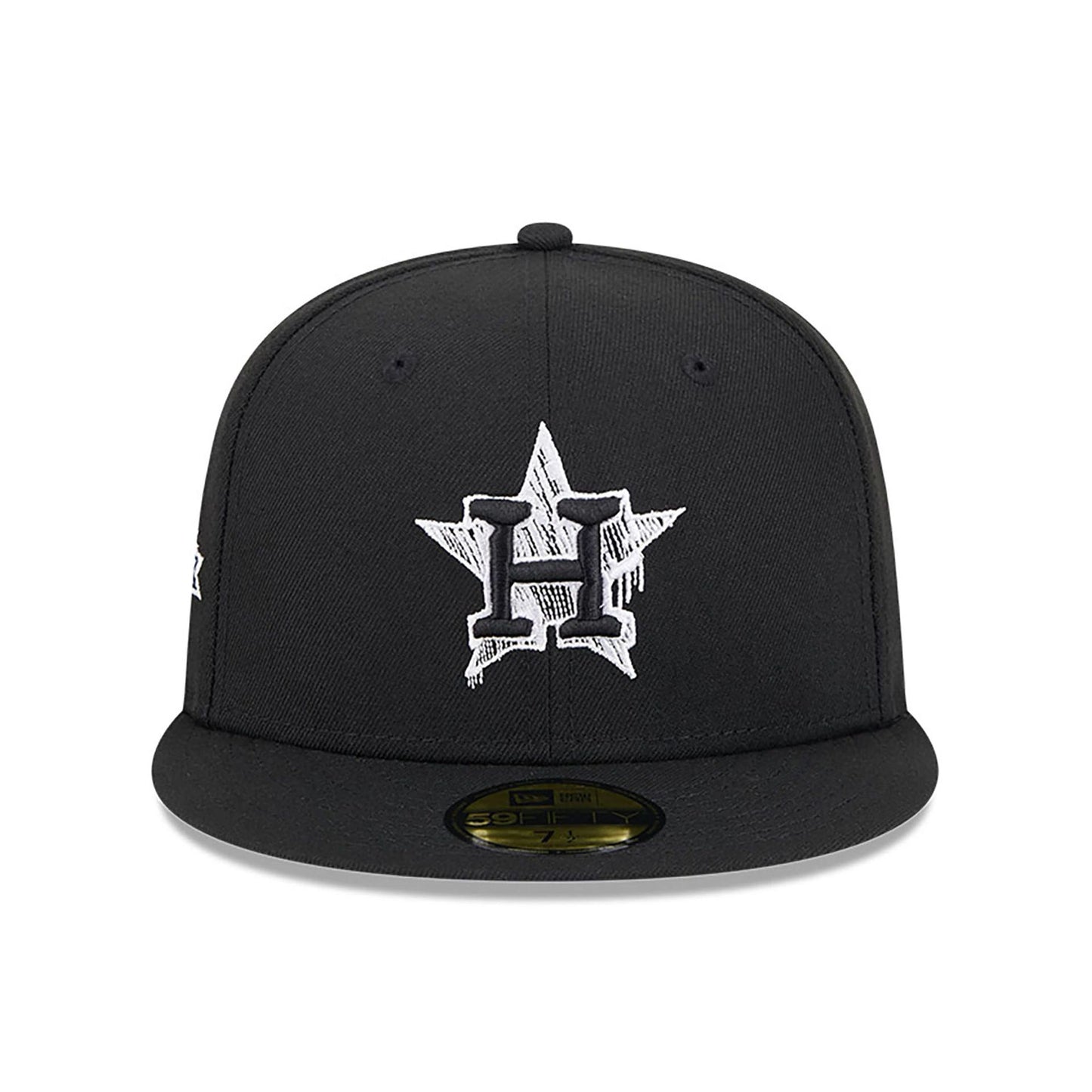 This is a Houston Astros MLB Hi Vis Doodles Black 59FIFTY Fitted Cap 3