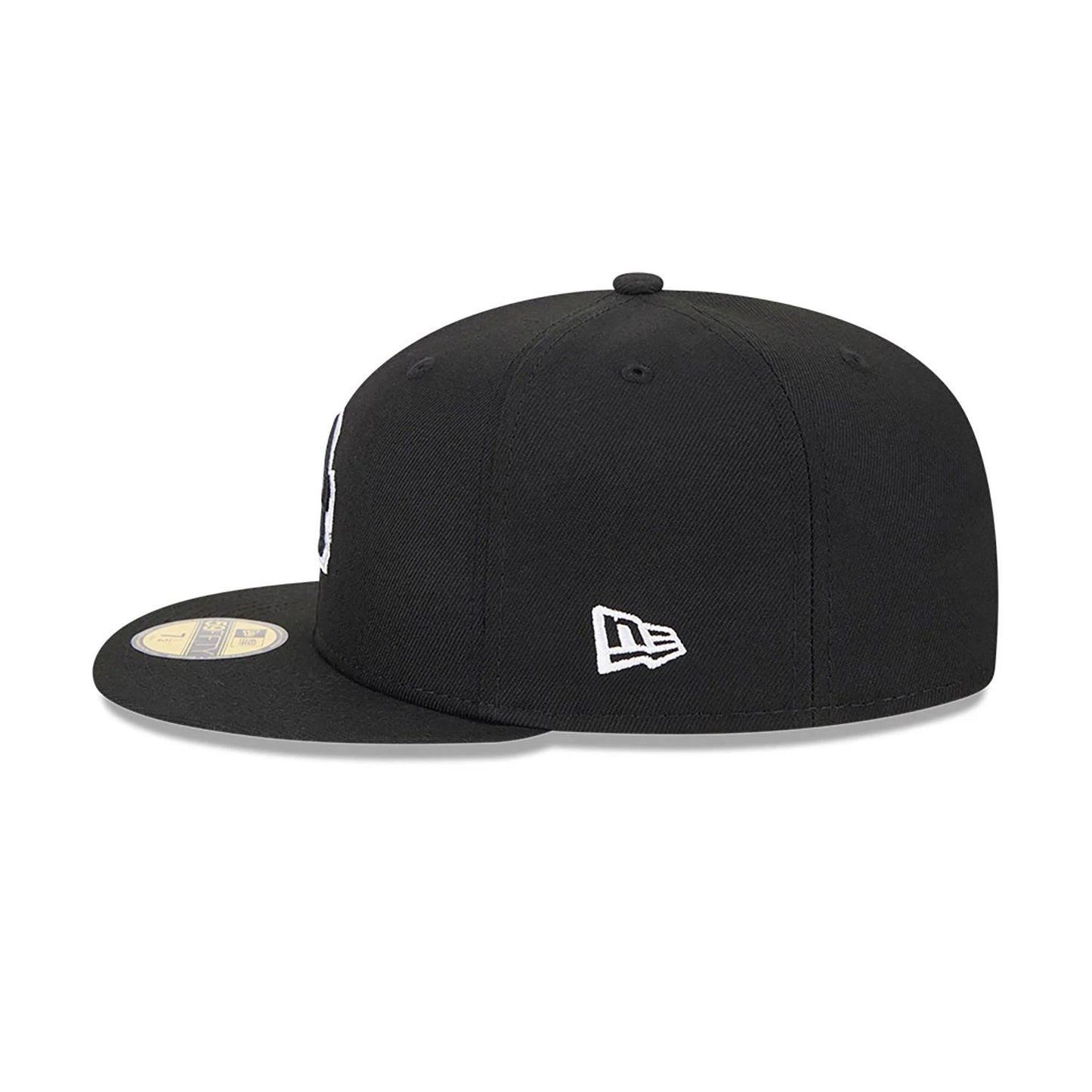 This is a LA Dodgers MLB Hi Vis Doodles Black 59FIFTY Fitted Cap 7