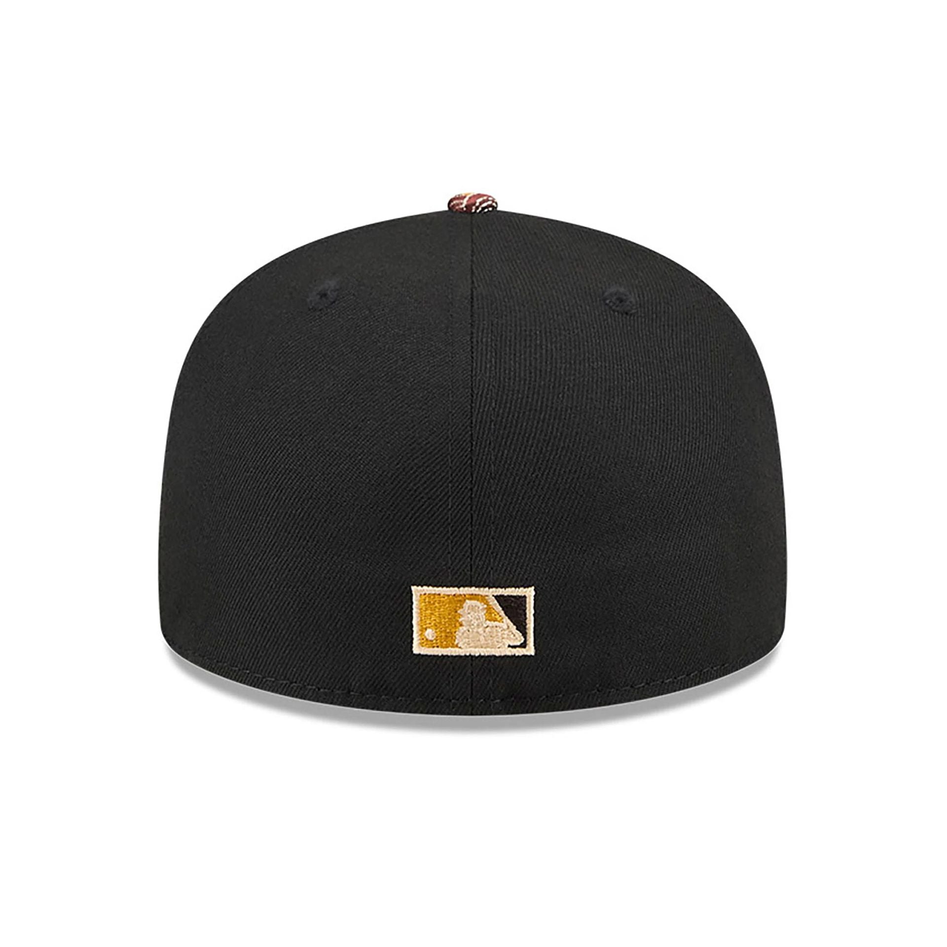 This is a Oakland Athletics Jacquard Visor Black 59FIFTY Fitted Cap 5