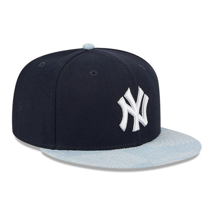 This is a New York Yankees Patch Denim Navy 59FIFTY Fitted Cap 3