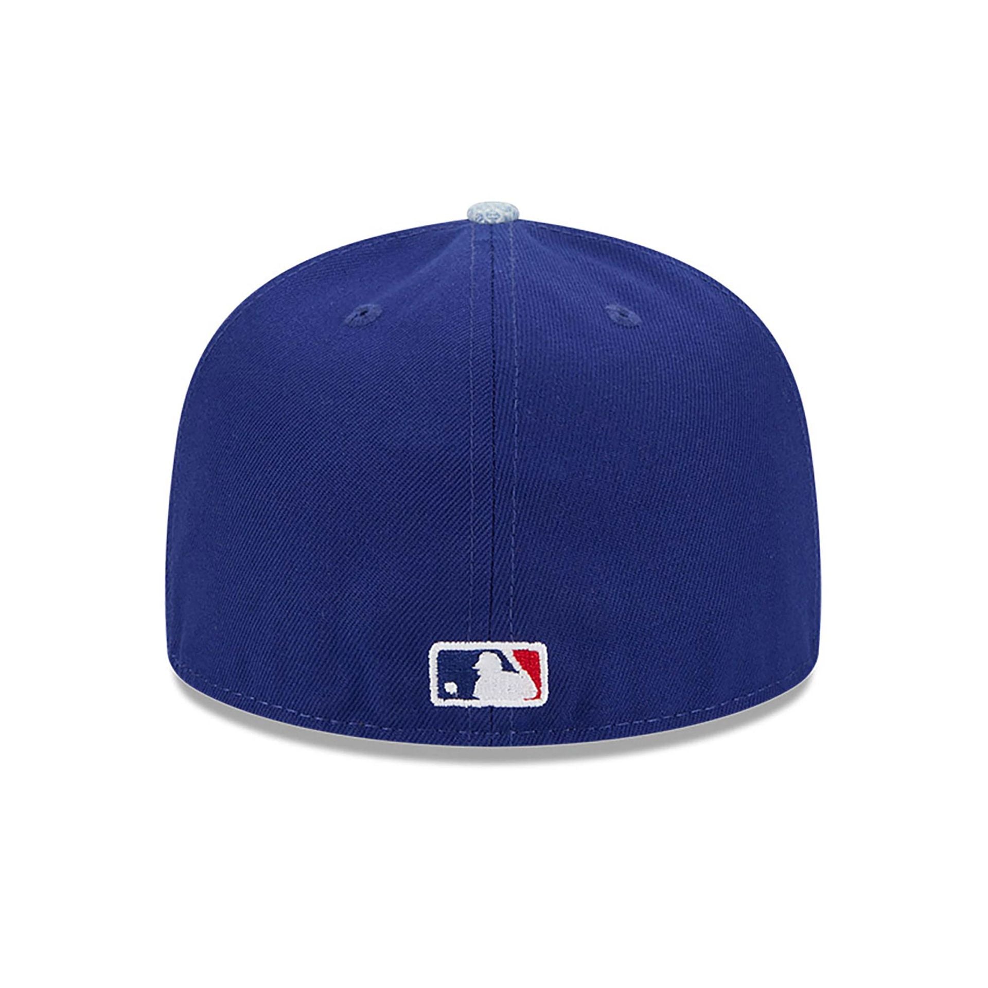 This is a LA Dodgers Patch Denim Dark Blue 59FIFTY Fitted Cap 5