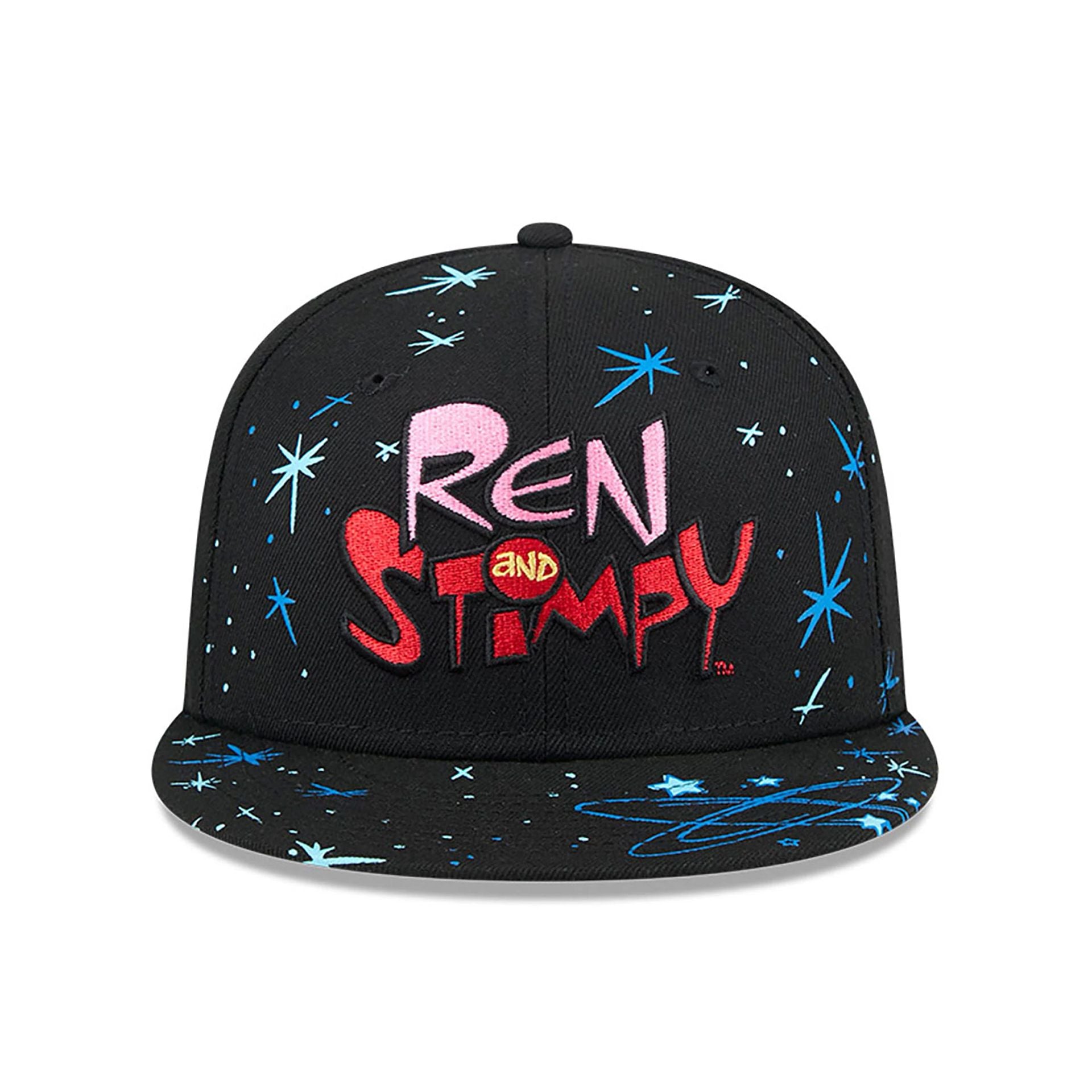 This is a Ren And Stimpy Black 59FIFTY Fitted Cap 3