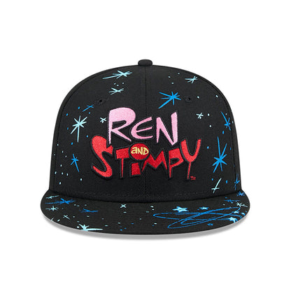 This is a Ren And Stimpy Black 59FIFTY Fitted Cap 3