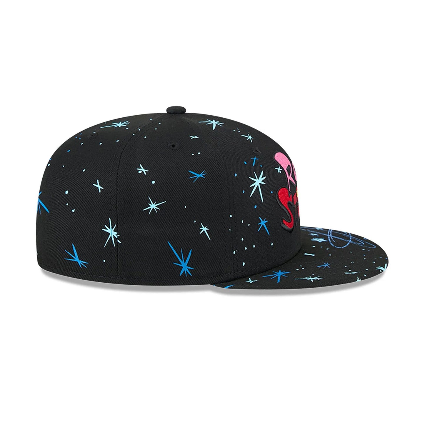 This is a Ren And Stimpy Black 59FIFTY Fitted Cap 6