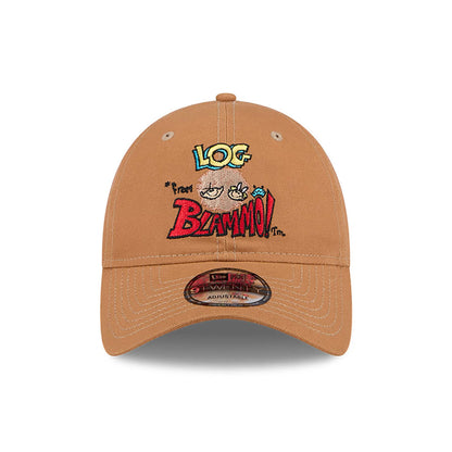 This is a Ren And Stimpy Log From Blammo Beige 9TWENTY Adjustable Cap 2