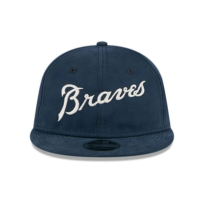 This is a Atlanta Braves Vintage Navy Retro Crown 9FIFTY Strapback Cap 4