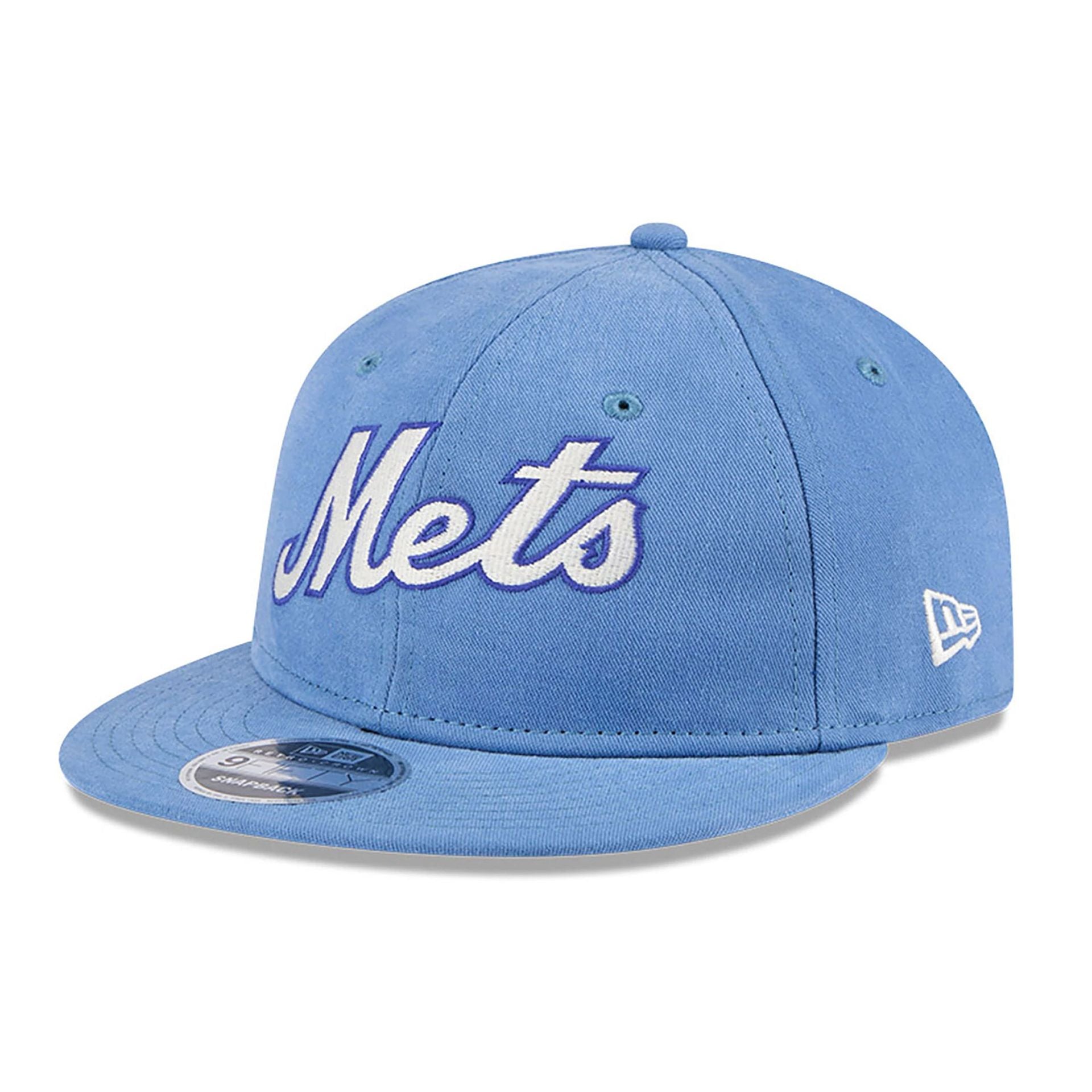 This is a New York Mets Vintage Blue Retro Crown 9FIFTY Strapback Cap 1