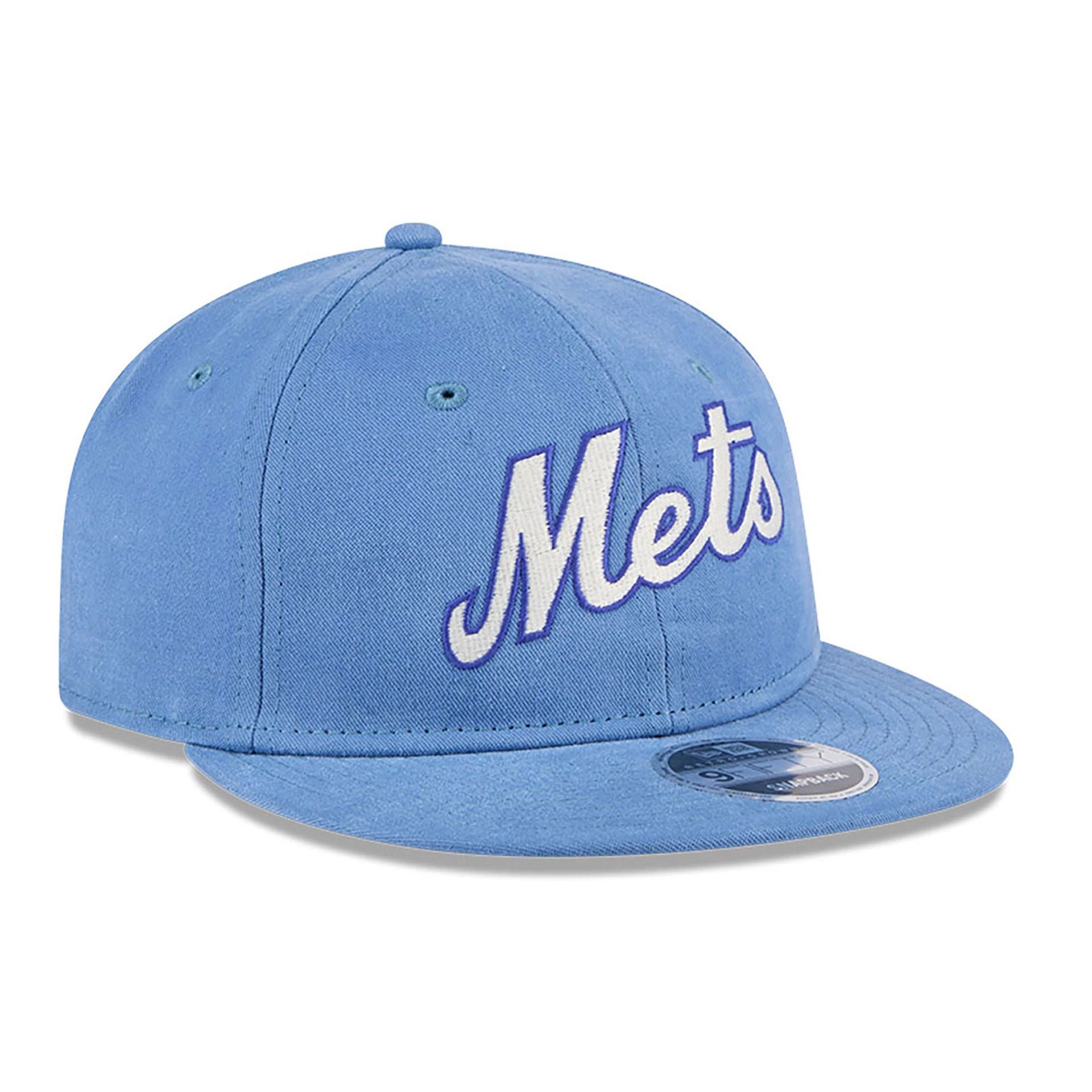 This is a New York Mets Vintage Blue Retro Crown 9FIFTY Strapback Cap 3