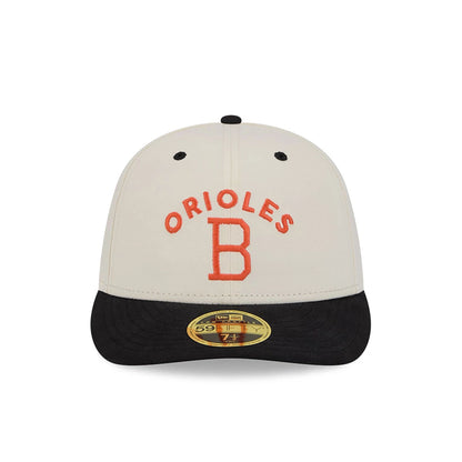 This is a Baltimore Orioles Vintage Stack White Low Profile 59FIFTY Fitted Cap 4