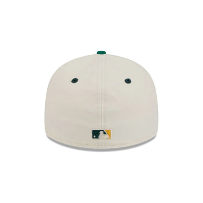 This is a Oakland Athletics Vintage Stack White Low Profile 59FIFTY Fitted Cap 5