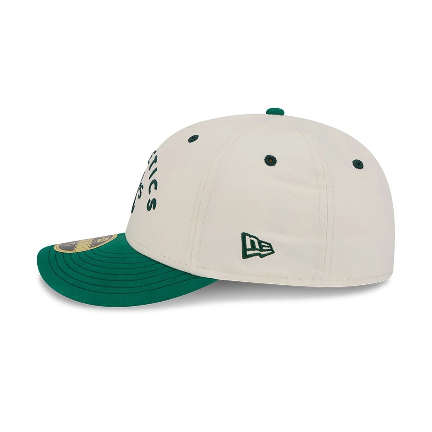 This is a Oakland Athletics Vintage Stack White Low Profile 59FIFTY Fitted Cap 7