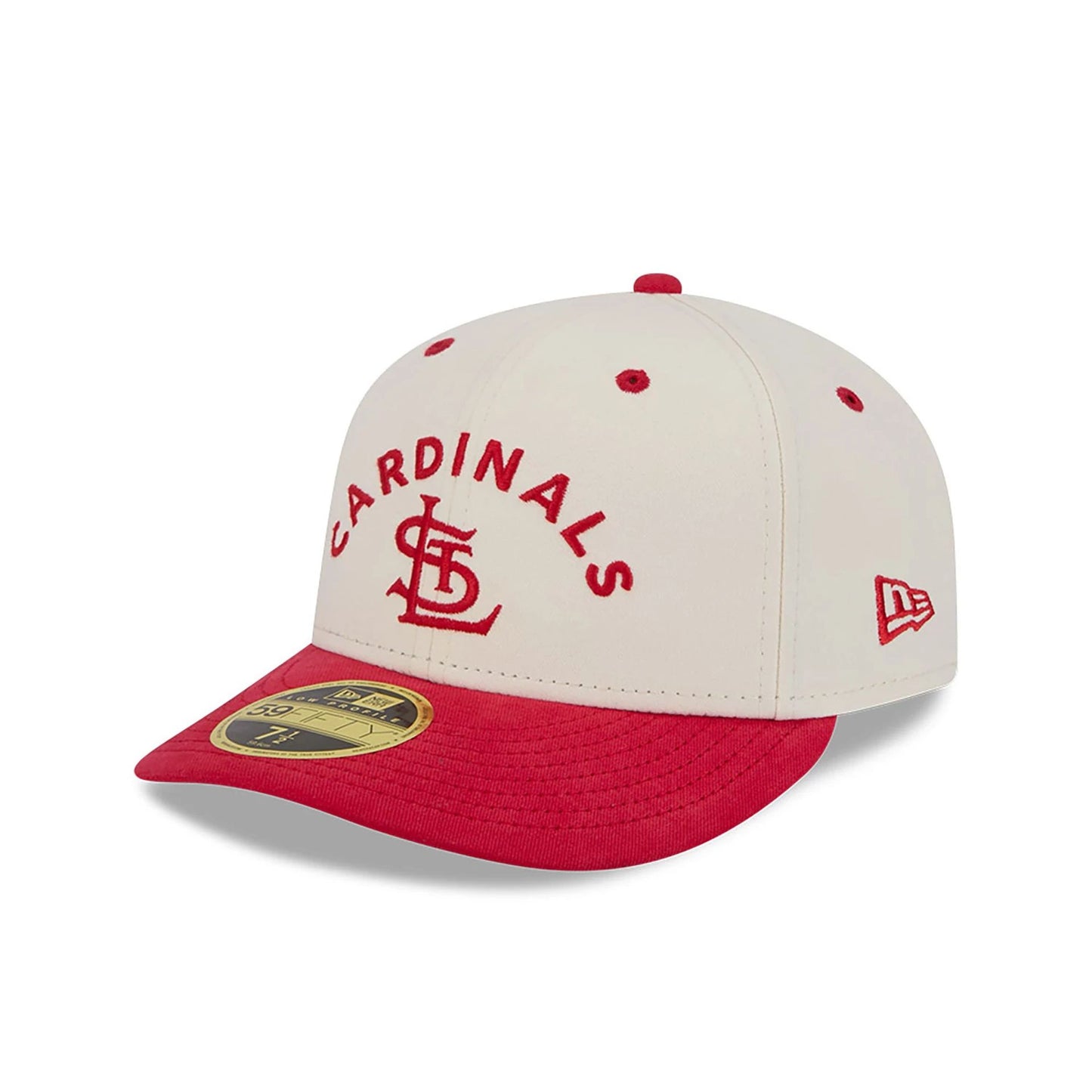 This is a St. Louis Cardinals Vintage Stack White Low Profile 59FIFTY Fitted Cap 4