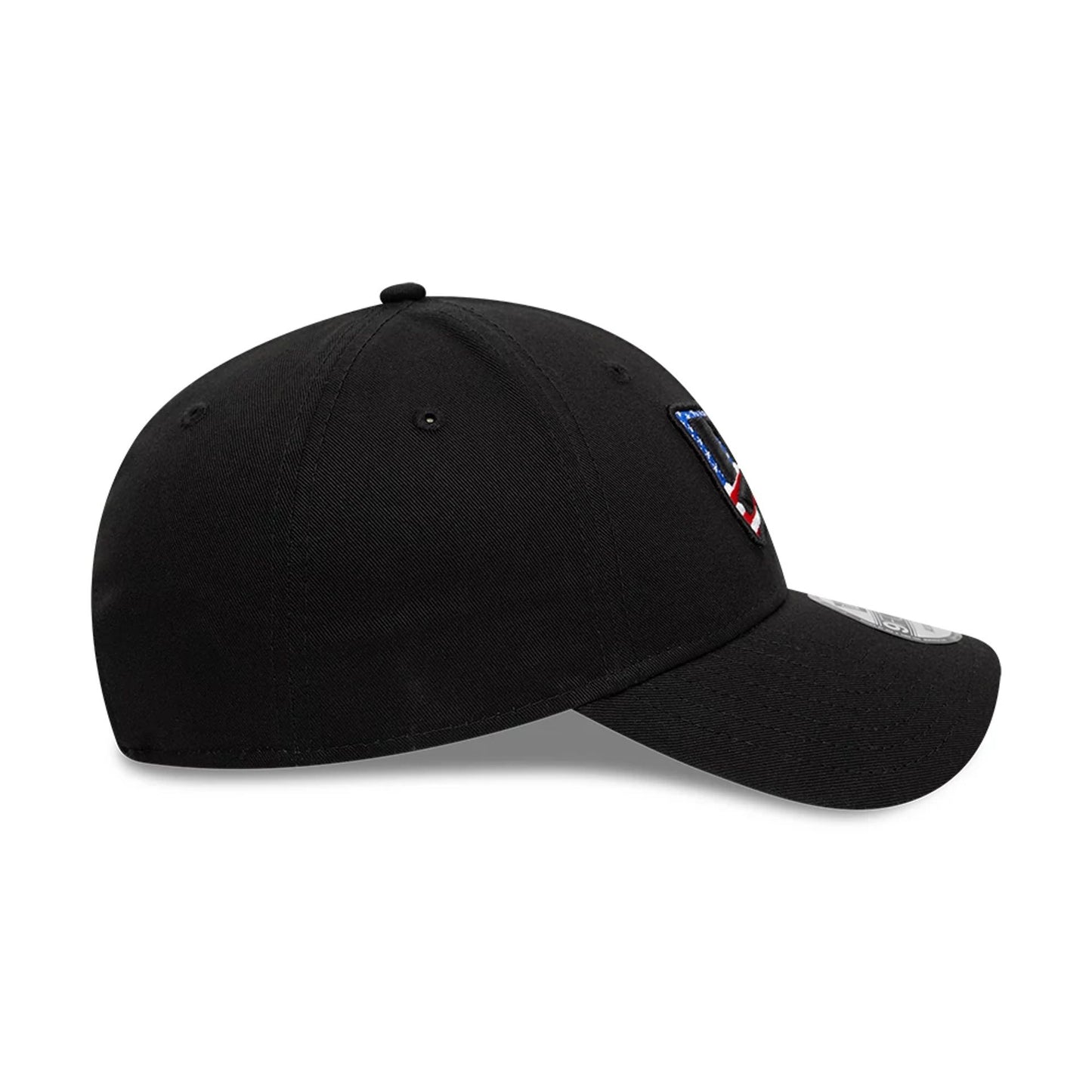 This is a New Era USA Country Flag Infill Black 9FORTY Adjustable Cap 4