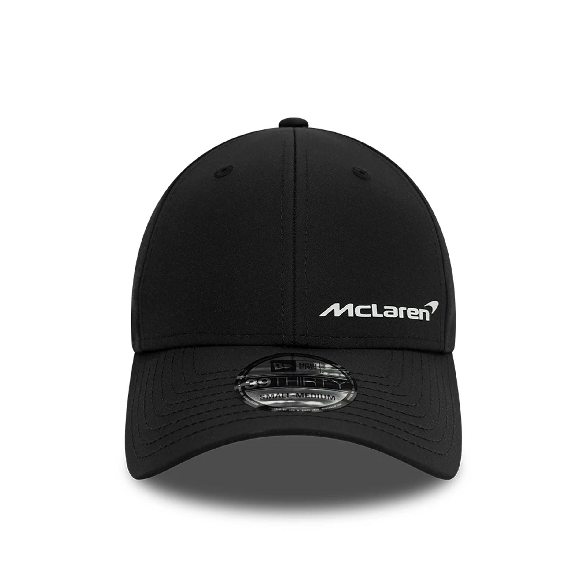 This is a McLaren Automotive Motorsports Black 39THIRTY Stretch Fit Cap 2