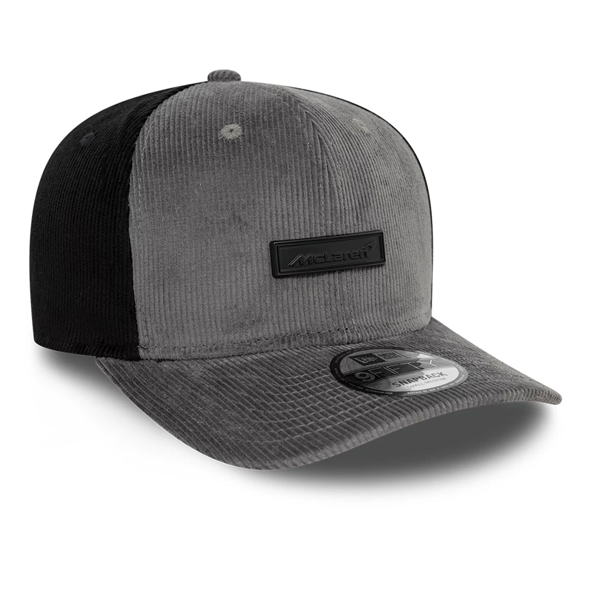 This is a McLaren Automotive Motorsports Cord Dark Grey 9FIFTY Snapback Cap 3