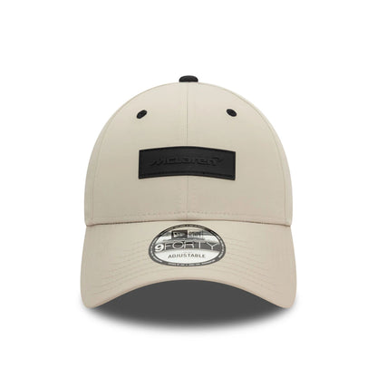 This is a McLaren Automotive Motorsports Light Beige 9FORTY Adjustable Cap 4