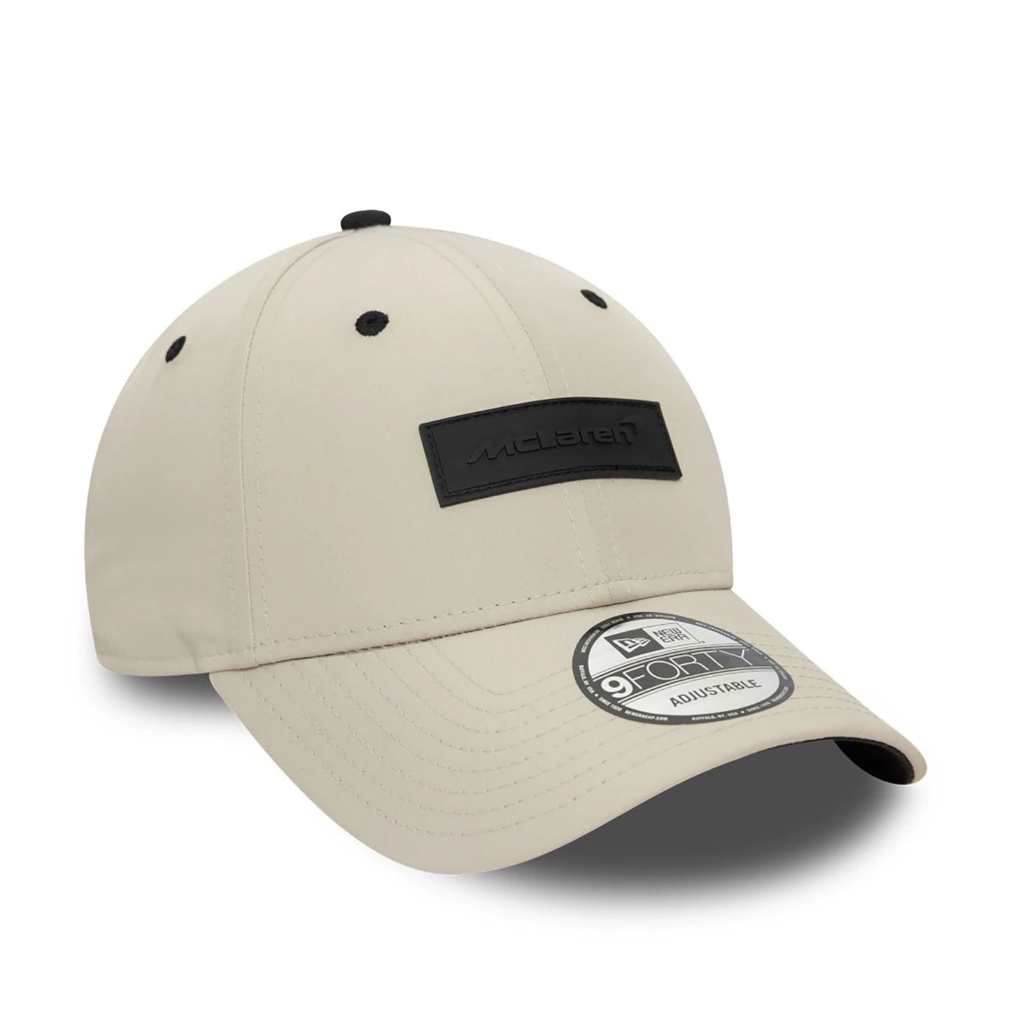 This is a McLaren Automotive Motorsports Light Beige 9FORTY Adjustable Cap 3