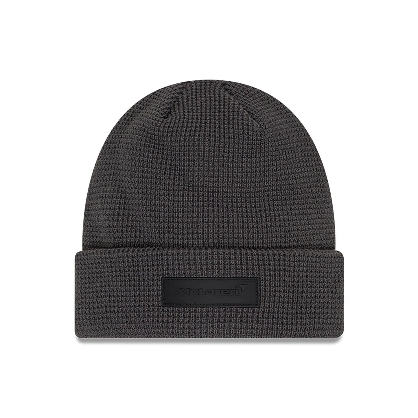 This is a McLaren Automotive Motorsports Dark Grey Cuff Knit Beanie Cap 1