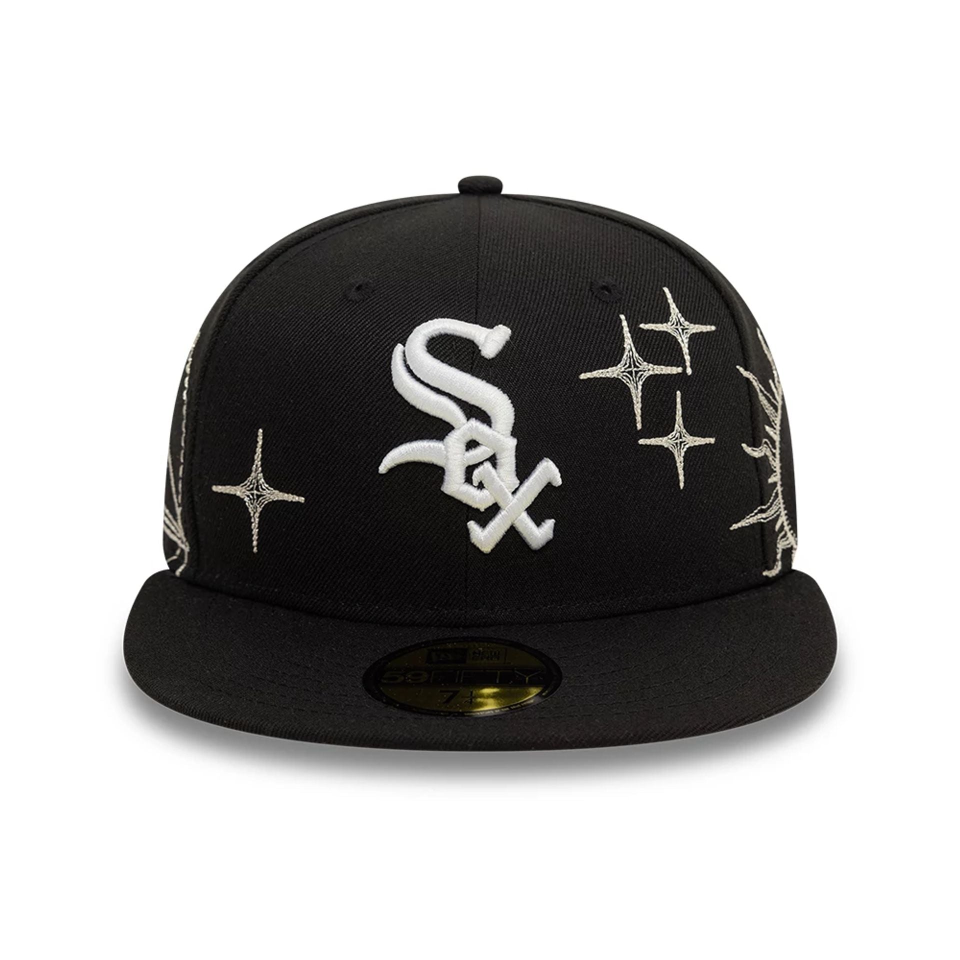 This is a Chicago White Sox MLB Zodiac Black 59FIFTY Fitted Cap 2