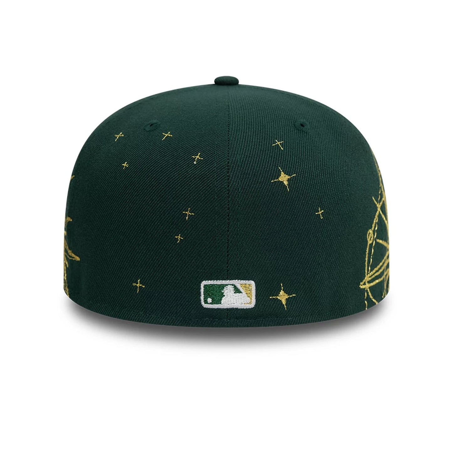 This is a Oakland Athletics MLB Zodiac Dark Green 59FIFTY Fitted Cap 5