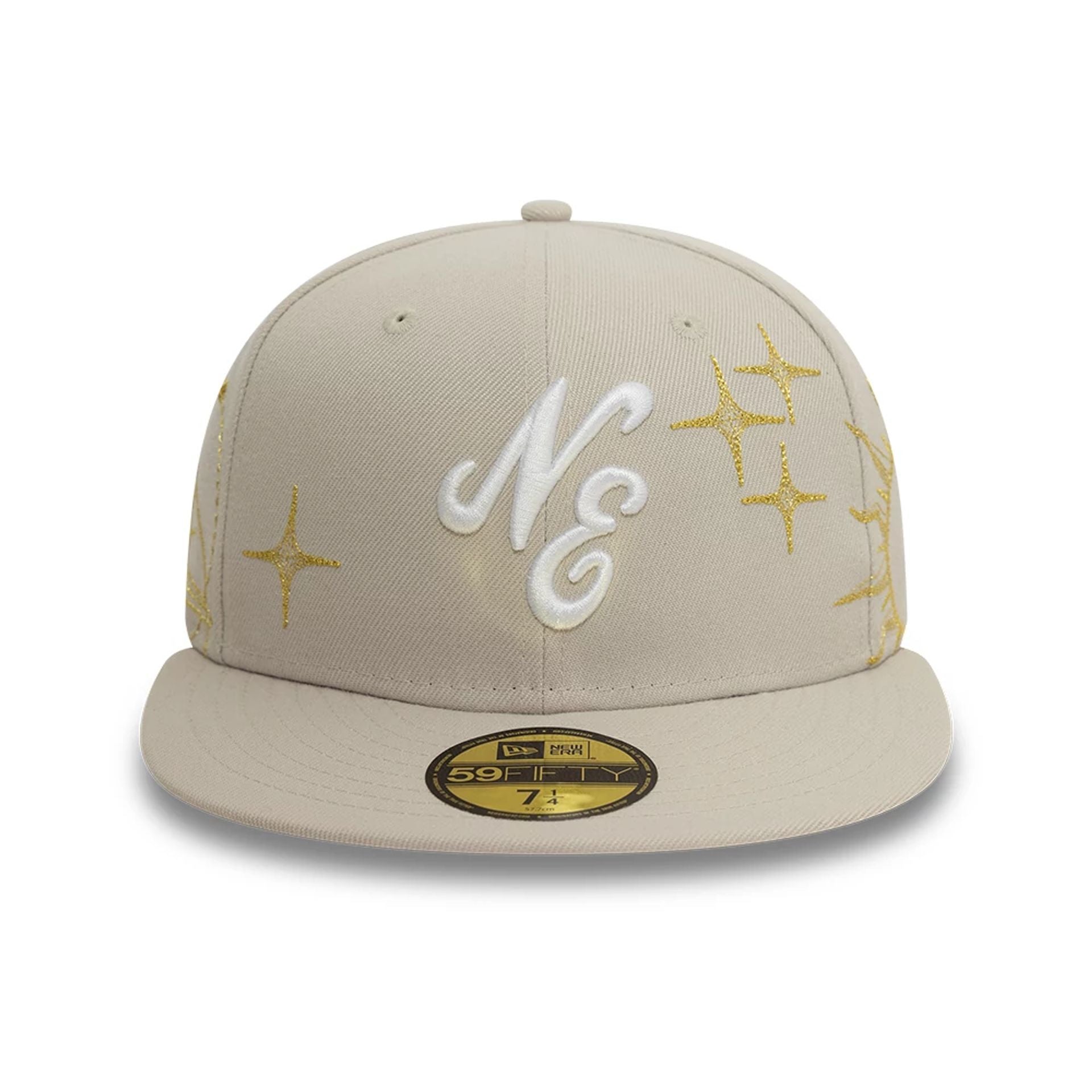 This is a New Era Zodiac Light Beige 59FIFTY Fitted Cap 3